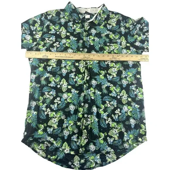 Nintendo Yoshi Tropics Button-Up Hawaiian Shirt BoxLunch XXL - Picture 7 of 8